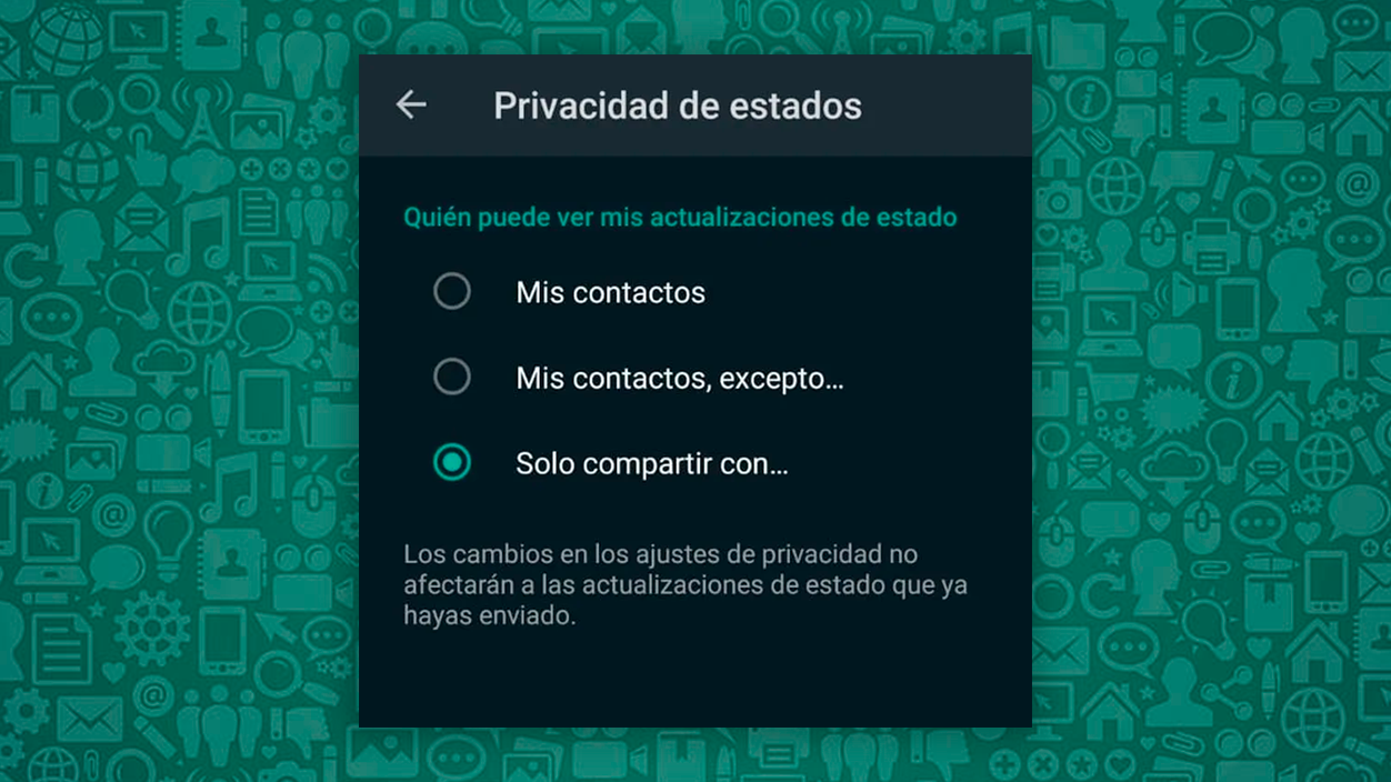 Privacidad en los Estados de WhatsApp