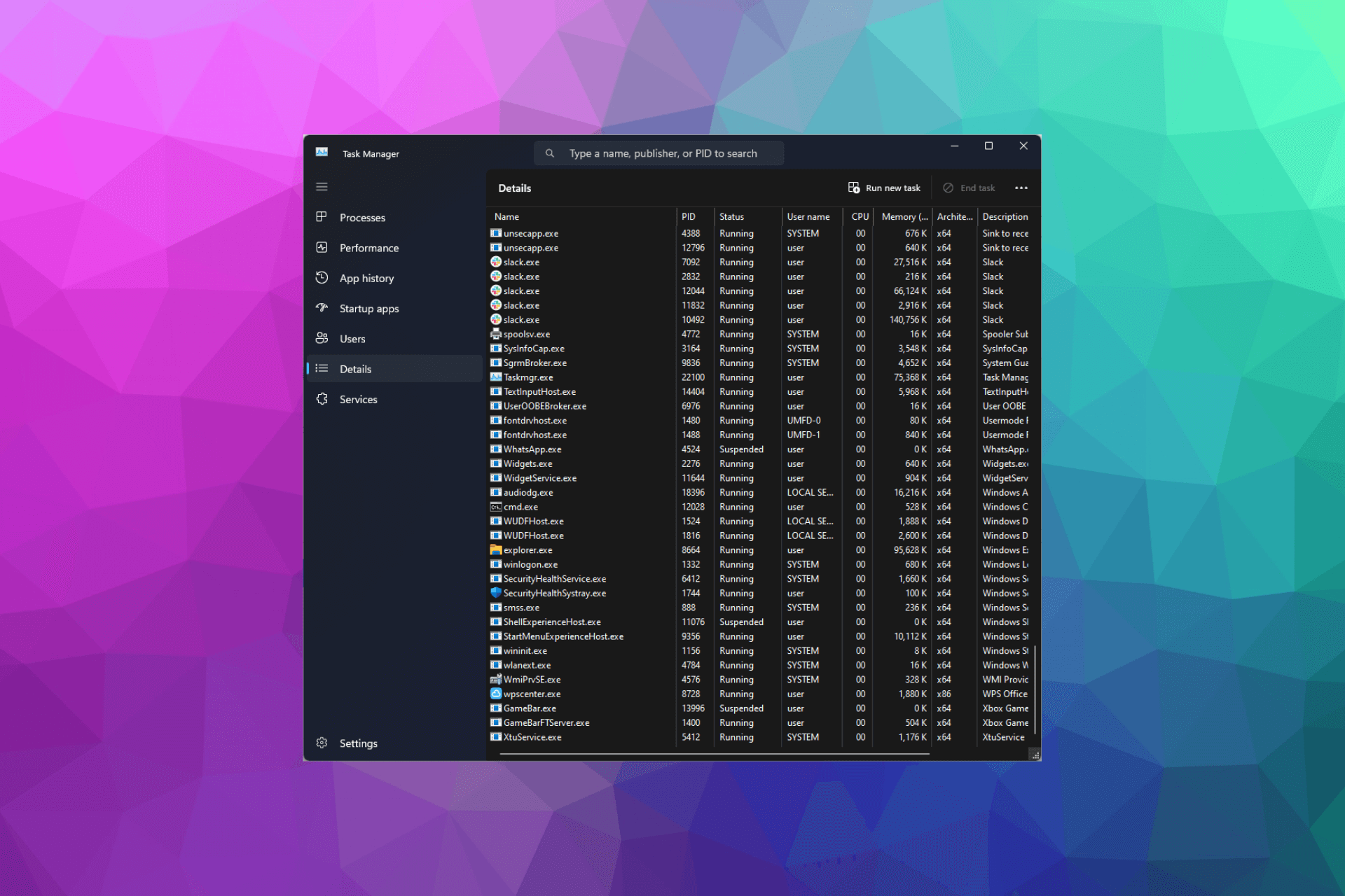 Programador de tareas y directivas para el icono de seguridad