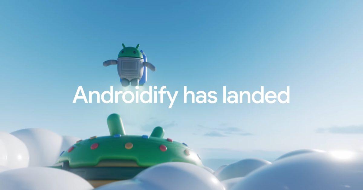 Avatar del bot de Android con fondos generados