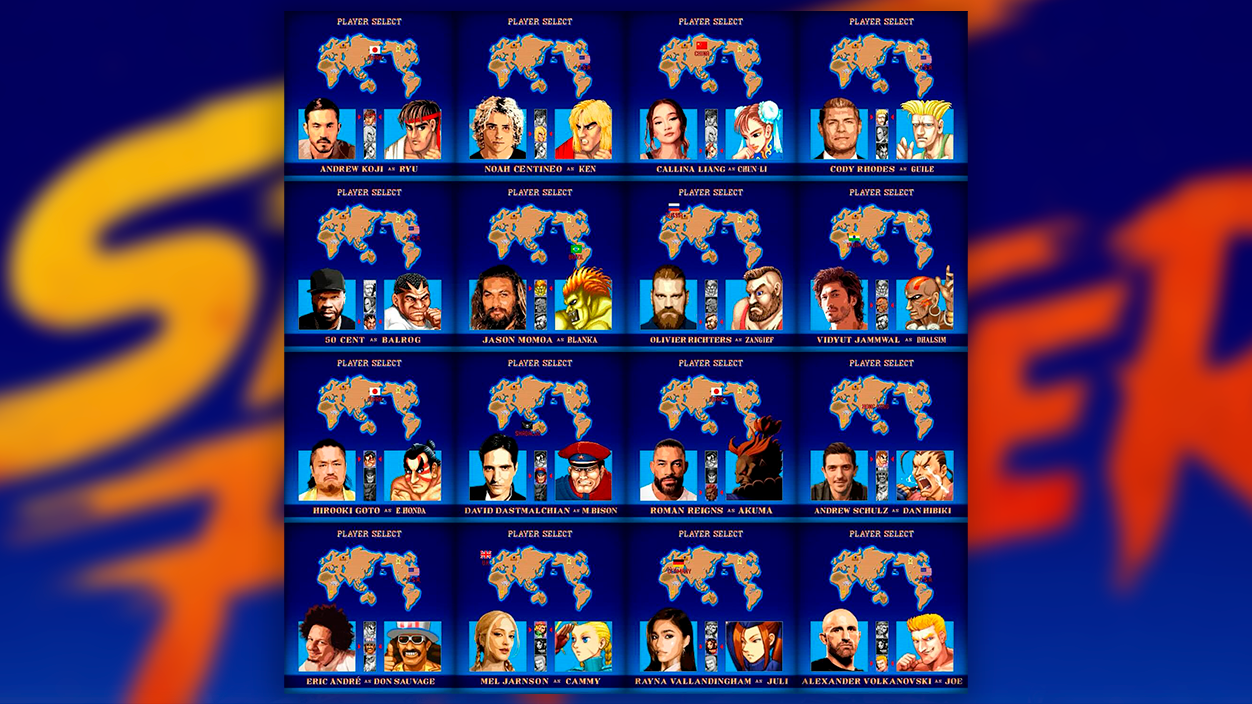 casting Street Fighter 2025