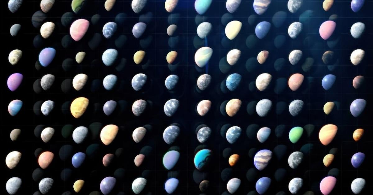 Ilustración de exoplanetas