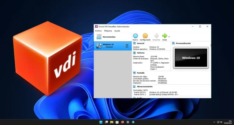 instalar una imagen VDI en VirtualBox