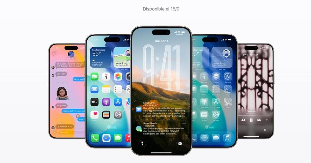 Modelos no compatibles con iOS 26