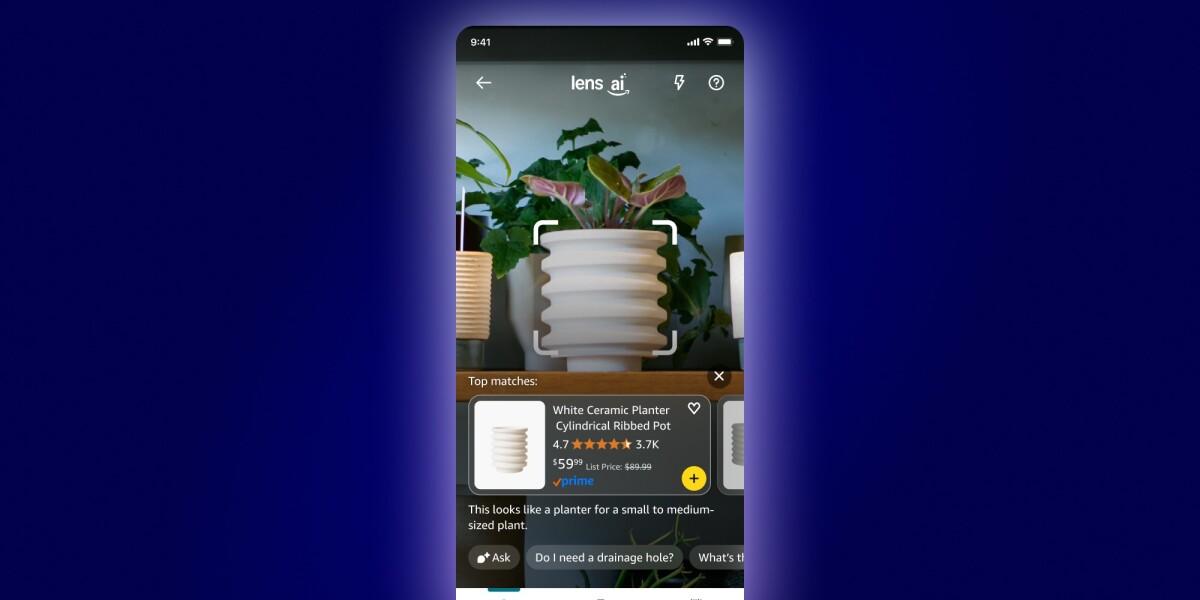 Lens Live de Amazon en el entorno de compra