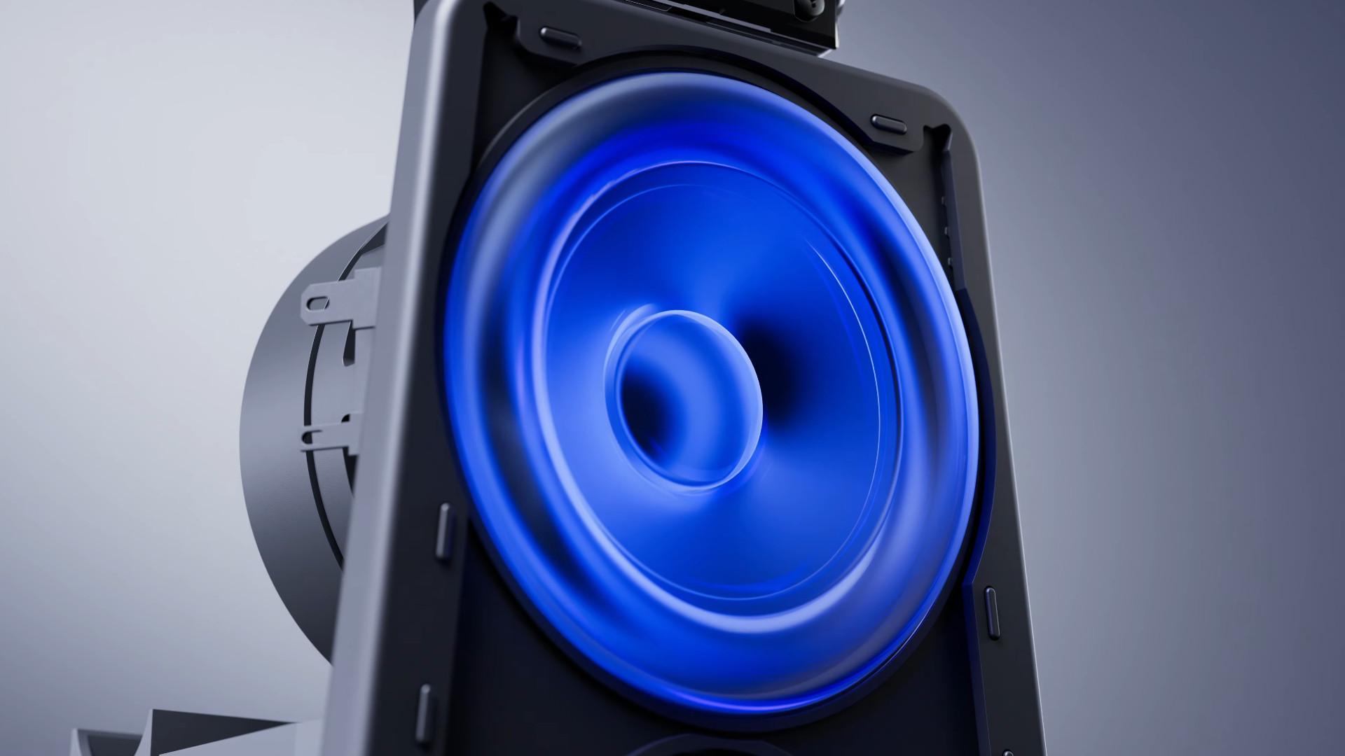 Detalle de los altavoces Pulse Elevate
