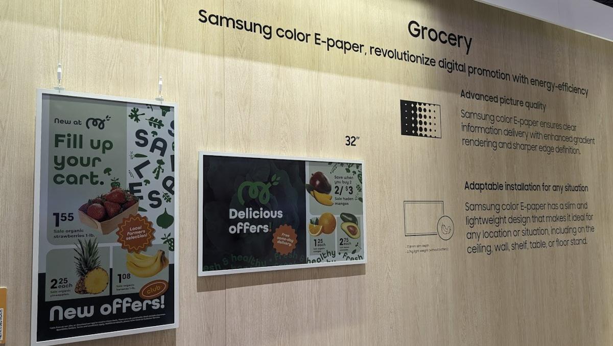Pantalla e-paper a color de Samsung