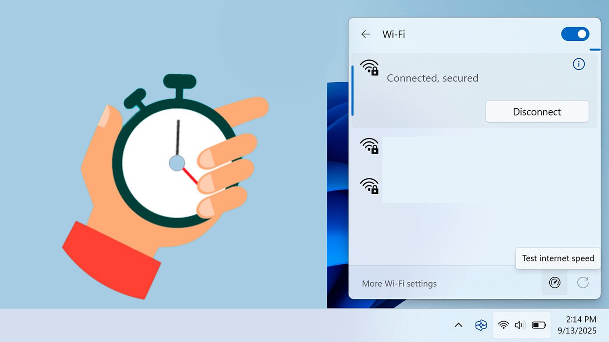 test de velocidad de Windows 11