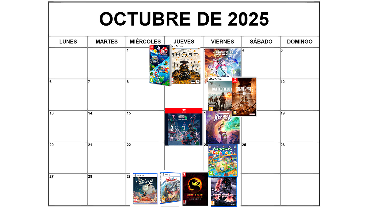 Calendario juegos octubre 2025