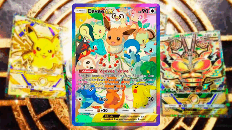 Carta Eevee EX Arte alternativo Ilustración Rara Arco Iris Pokémon Pocket