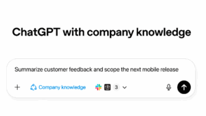 Company Knowledge en chatgpt