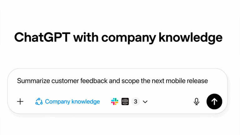 Company Knowledge en chatgpt