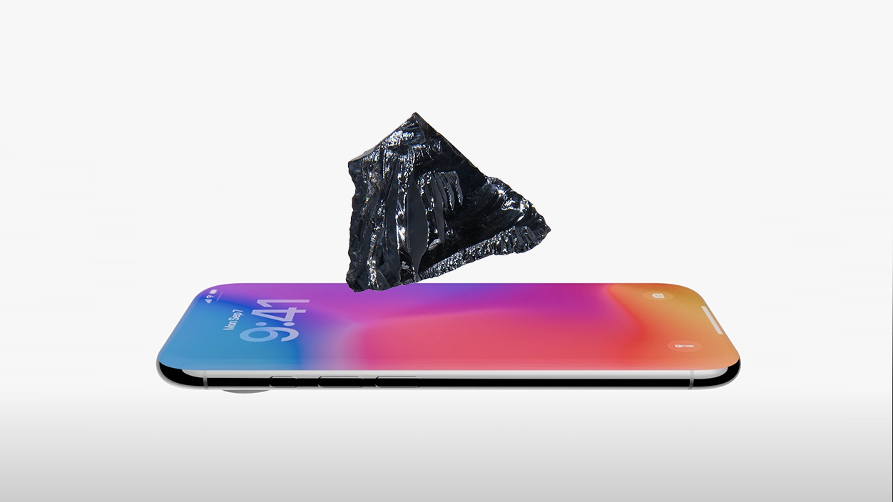 Concepto iphone 20 silicio puro