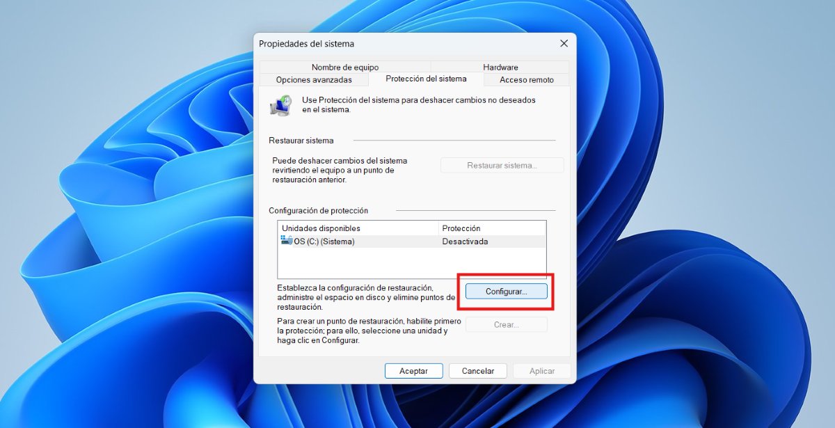 Crear un punto de restauración automático Windows