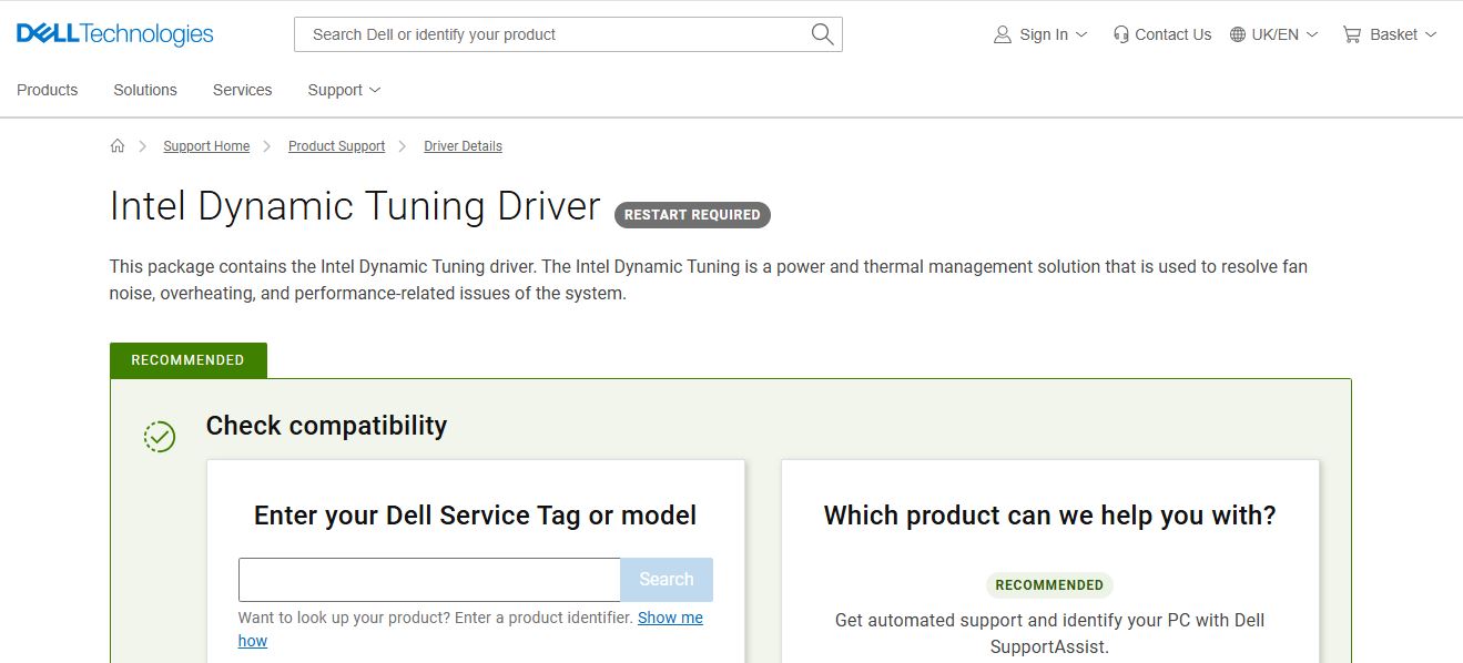 Dynamic Tuning de Intel