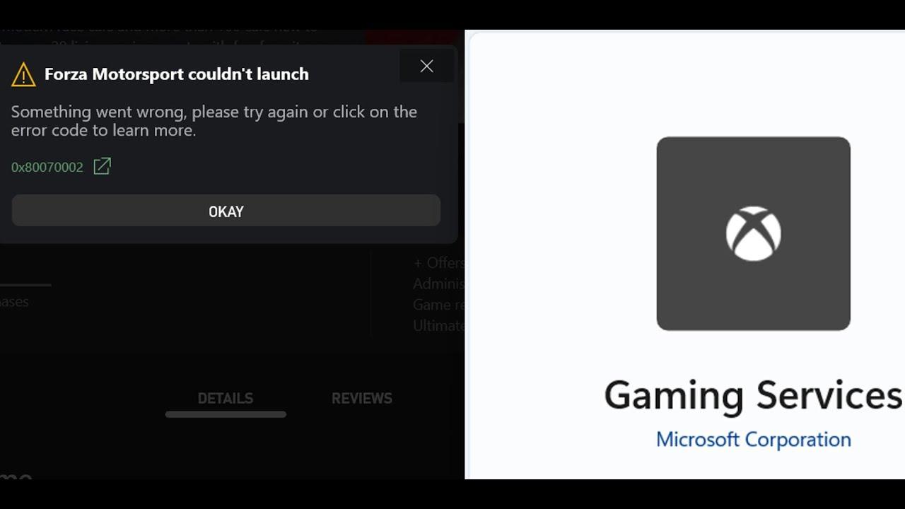 Gaming Services está dañado