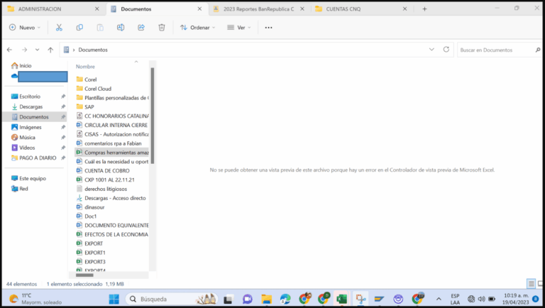 Excel Word: vista previa no funciona