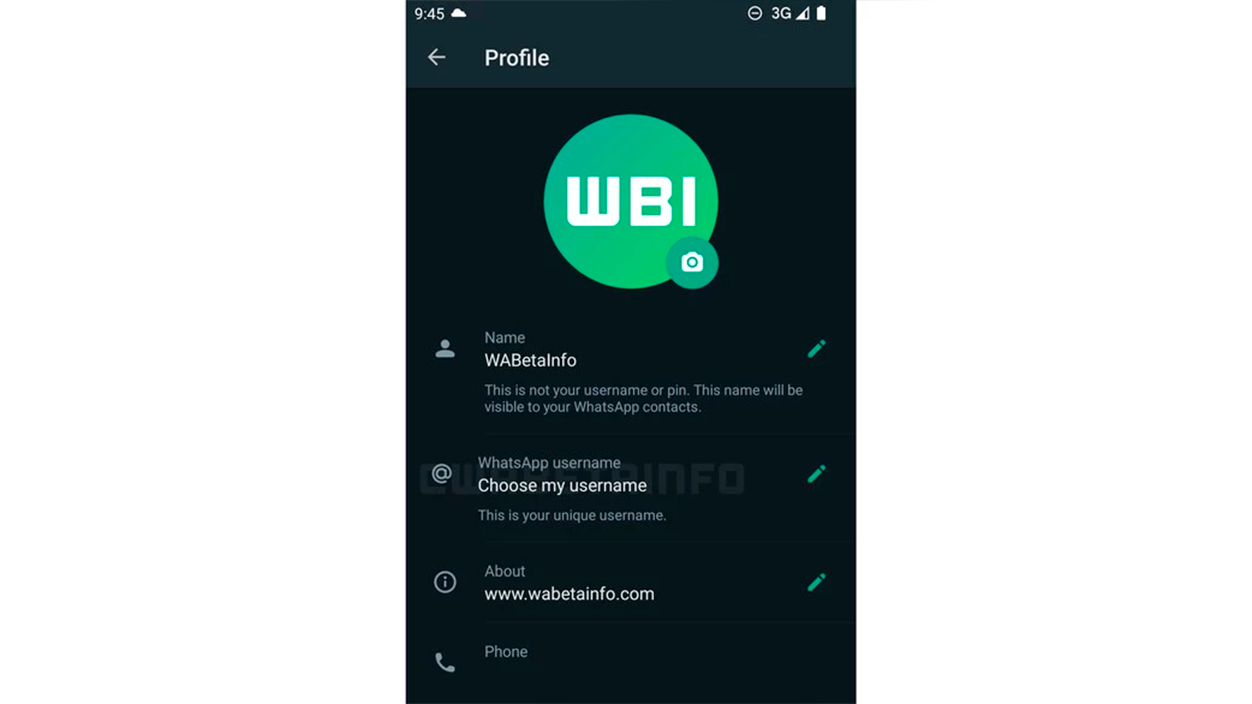 Filtración WaBetaInfo nombres de usuario en whatsapp