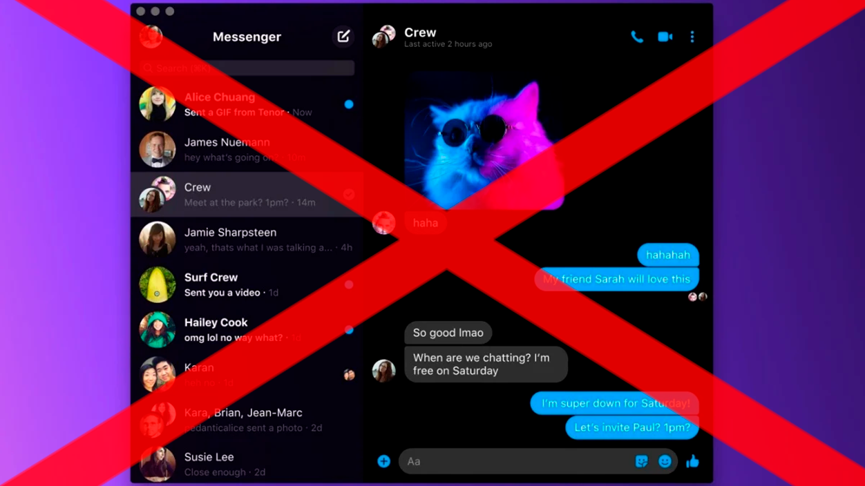 Messenger de escritorio cancelado