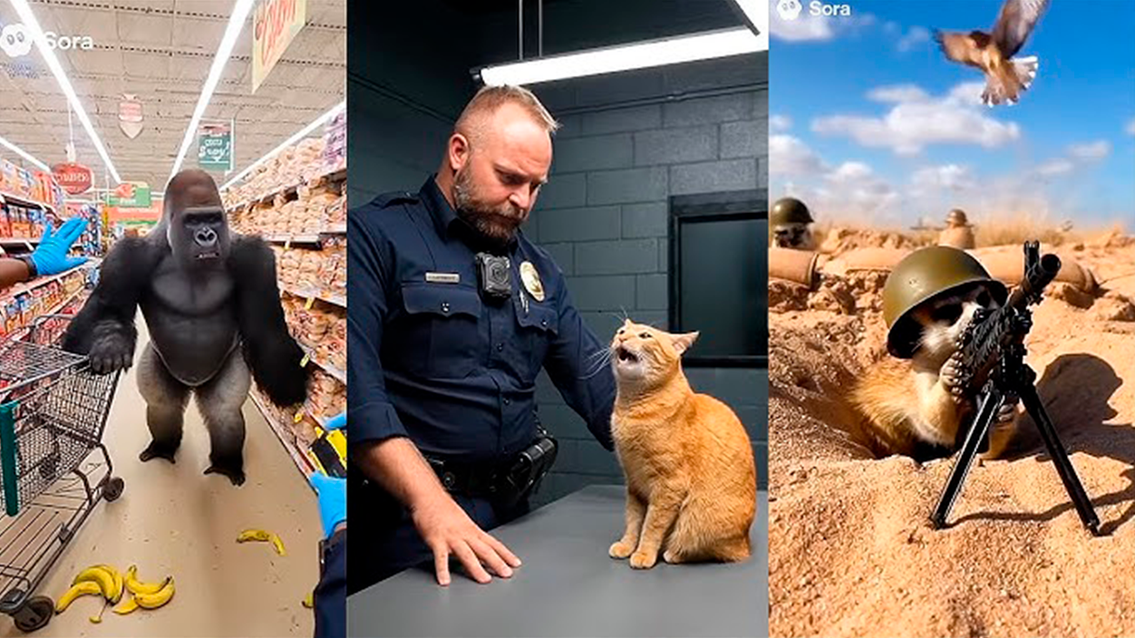 Sora 2 vídeos de animales