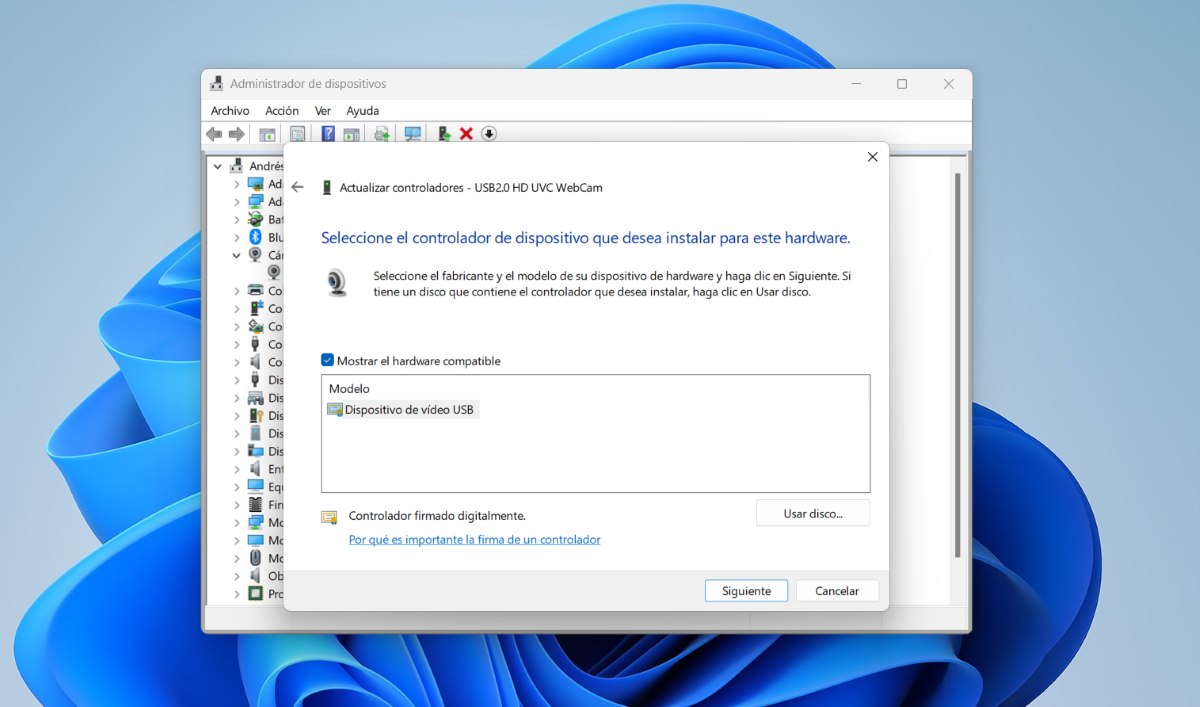 Usar el controlador genérico USB