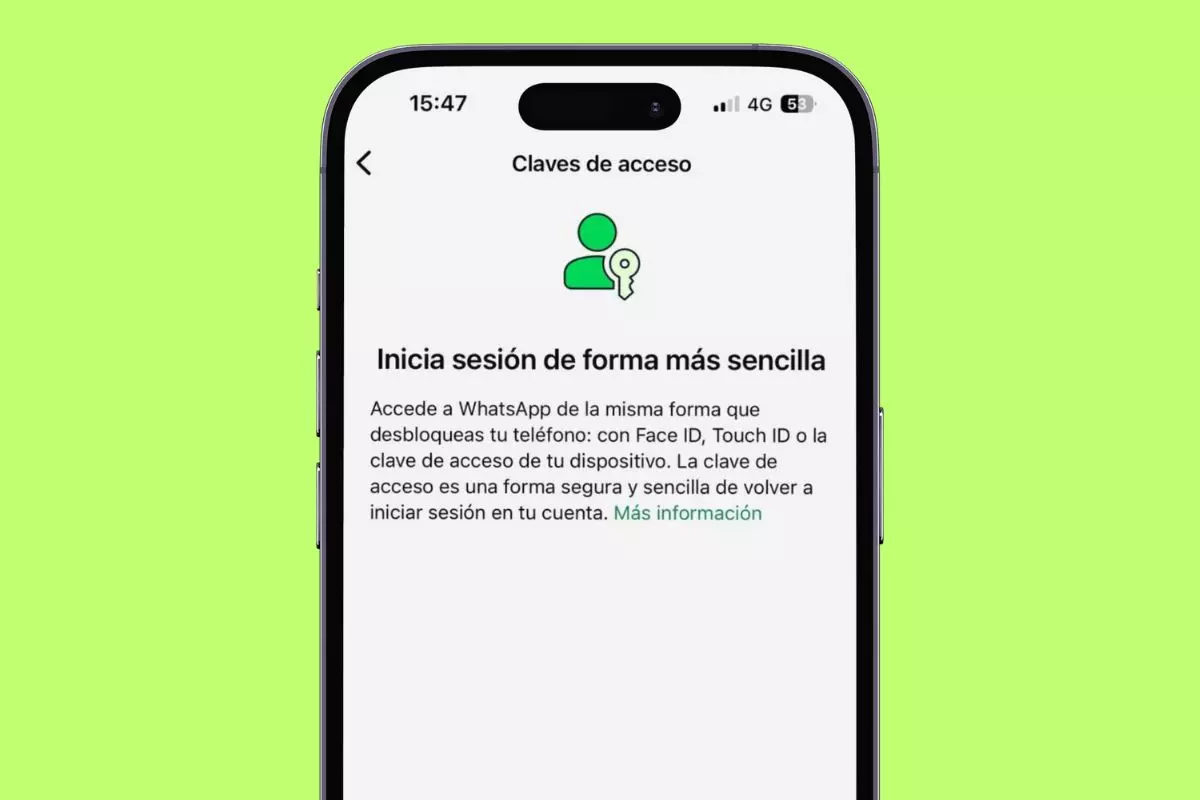 WhatsApp activa passkeys