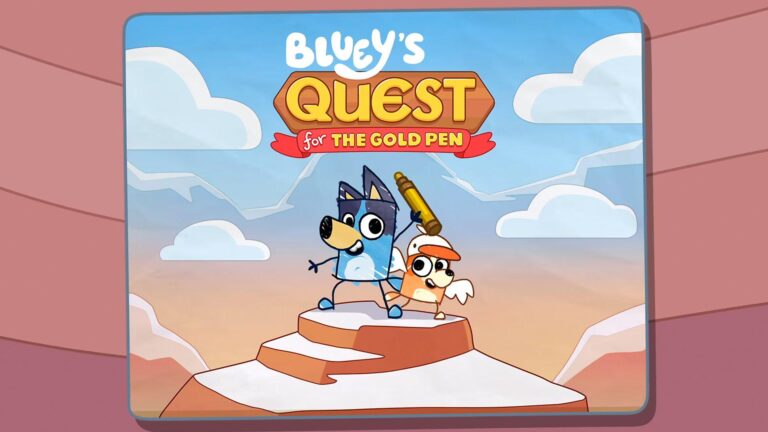 bluey quest gold pen