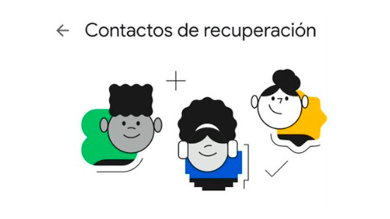 contactos de recuperación en Google