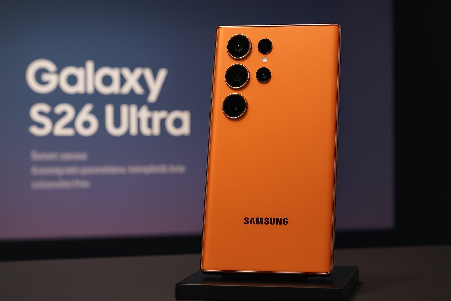 Diseño del Galaxy S26 Ultra