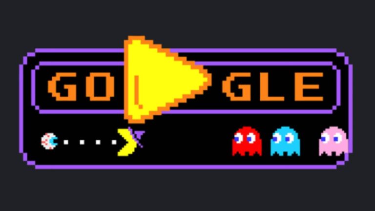 google pacman halloween