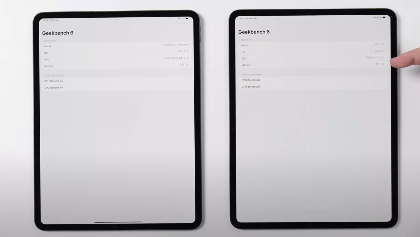 iPad Pro M4 vs iPad Pro M5