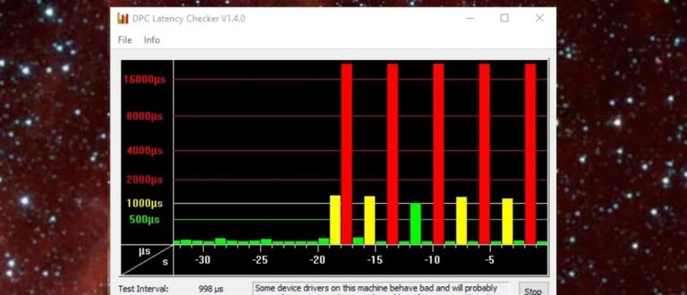 medir la latencia DPC en Windows