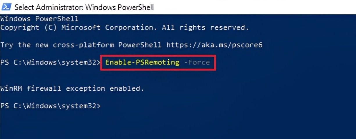 Sesión remota con PowerShell