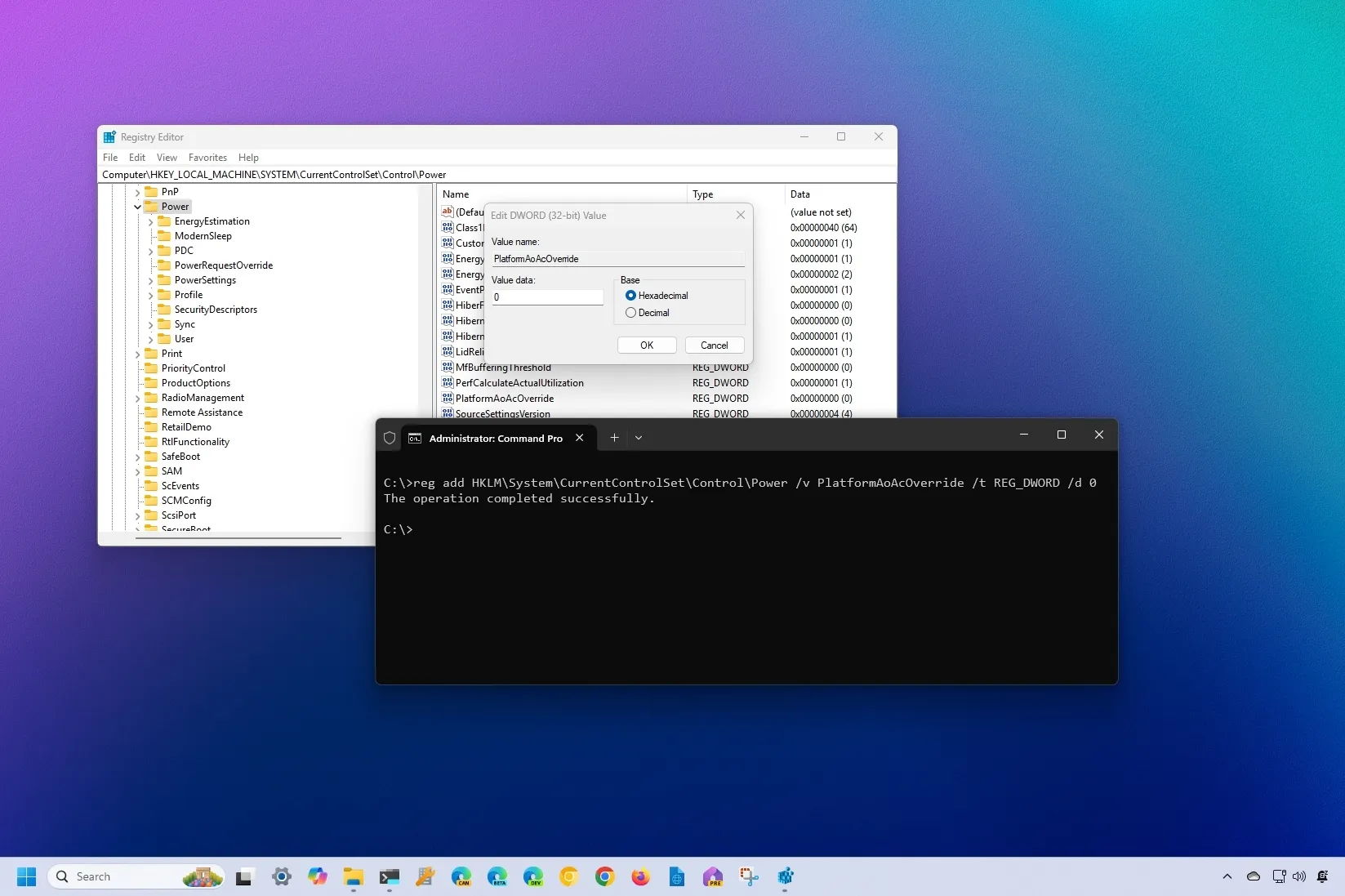 modern standby windows