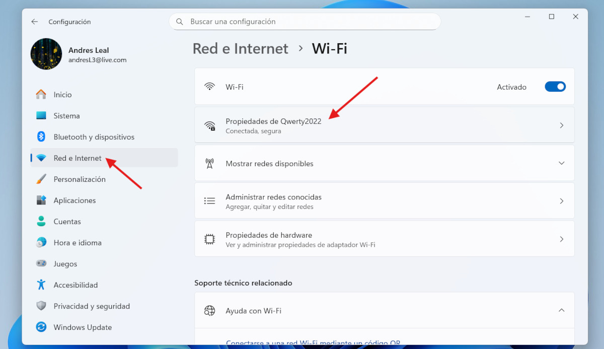 Cambiar DNS en Windows 11 desde Configuración