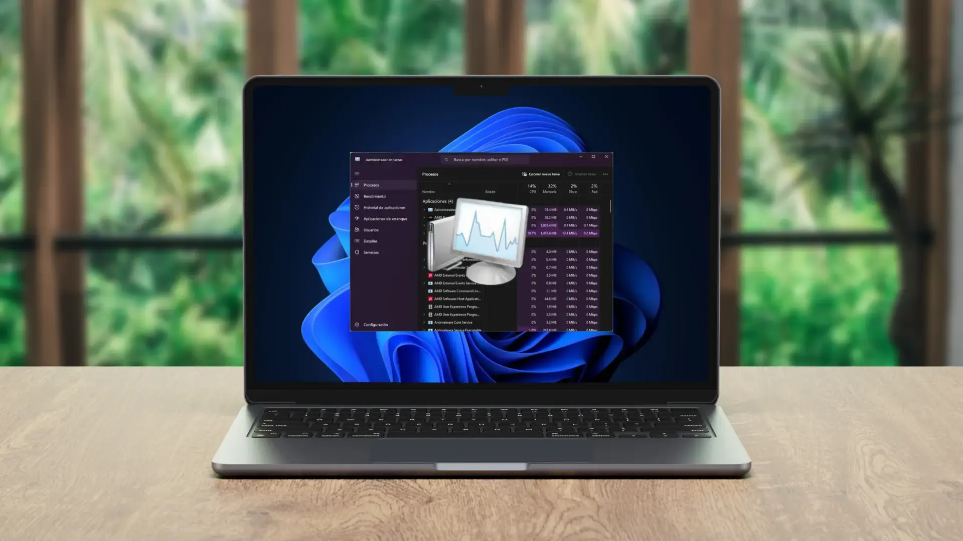 Panel de rendimiento del sistema Panel de rendimiento del sistema