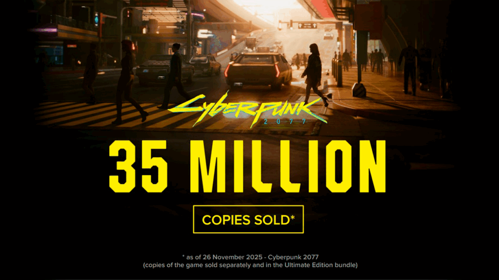 Cyberpunk 2077 alcanza 35 millones de ventas