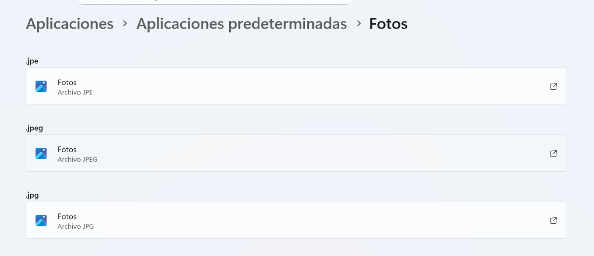 デフォルトのアプリとして写真を選択する