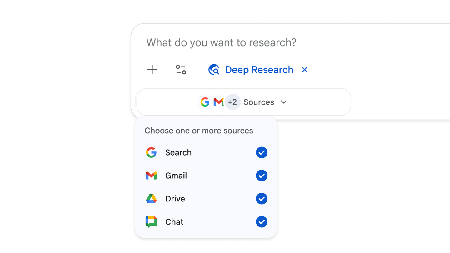 Cómo activar Deep Research con Drive y Gmail