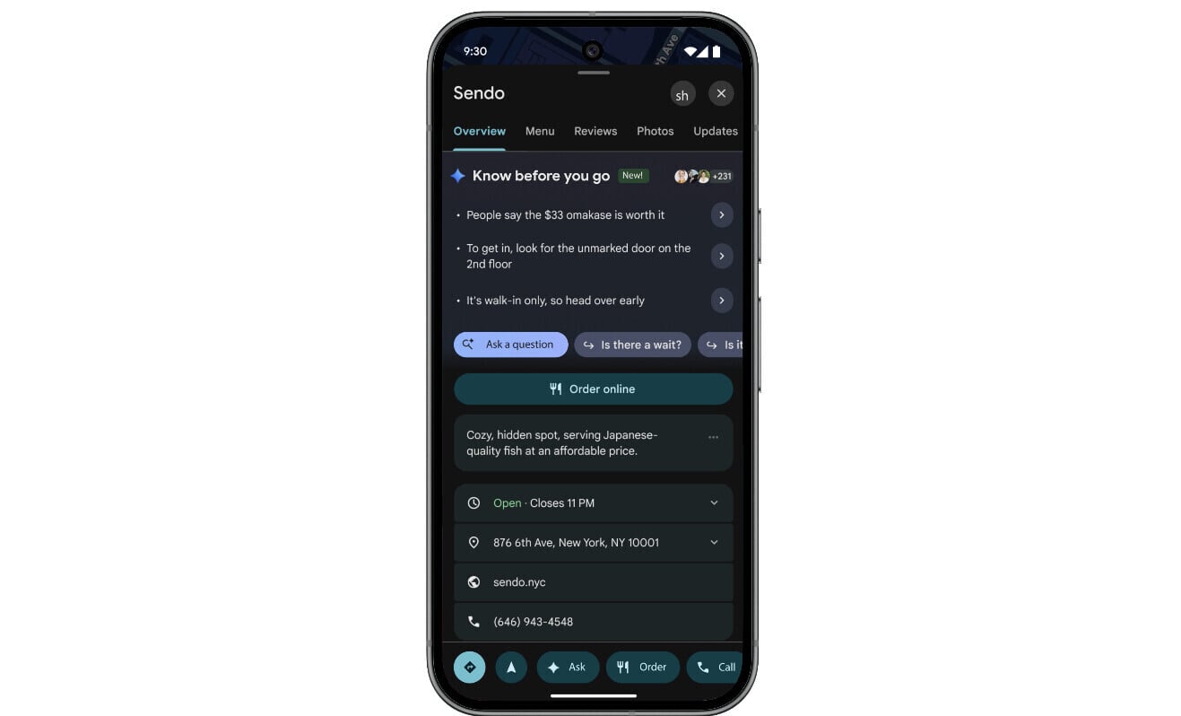 Google Maps se renueva con IA Gemini