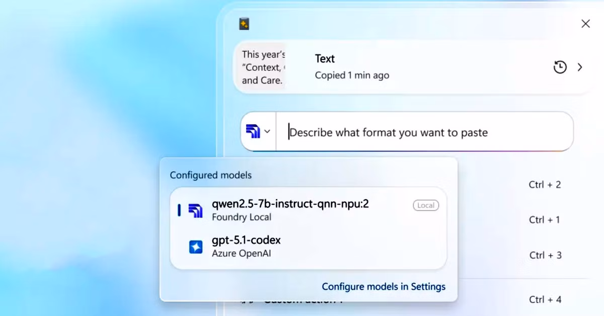 Mejoras en Command Palette PowerToys 0.96