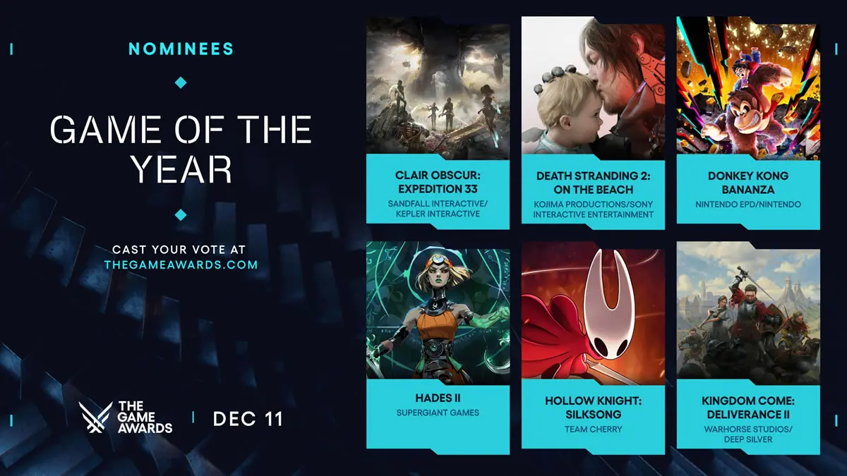 Nominados de The Game Awards 2025