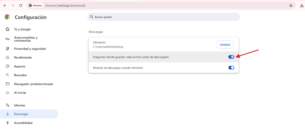 Pasar de caos de descargas a una estructura lógica de carpetas preguntar donde guardar