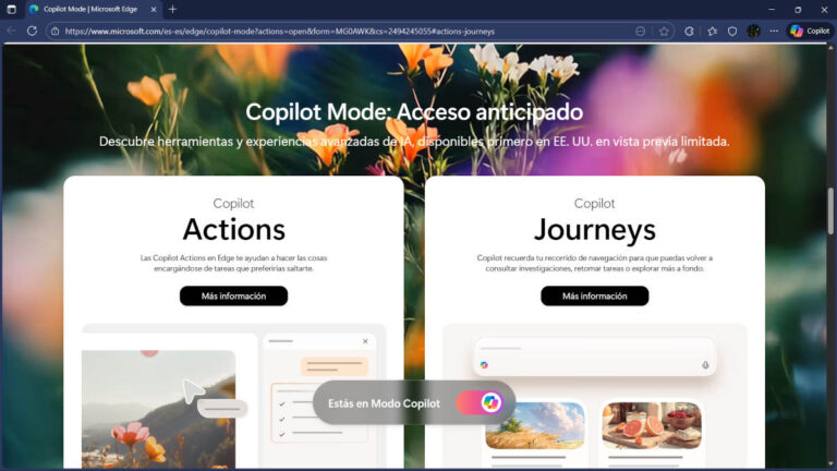 Privacidad en el nuevo modo IA de Copilot en Edge