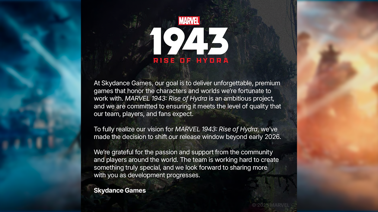Skydance Games Marvel 1943 rise of hydra retrasado