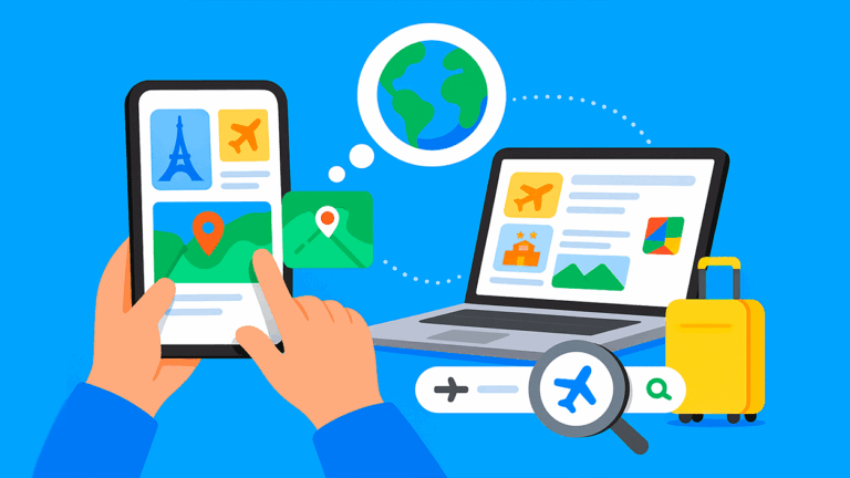 Viajes con IA Google Canvas y AI Mode