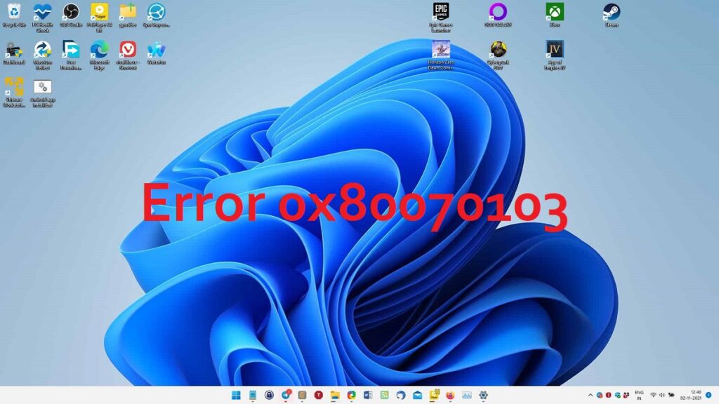 error 0x80070103