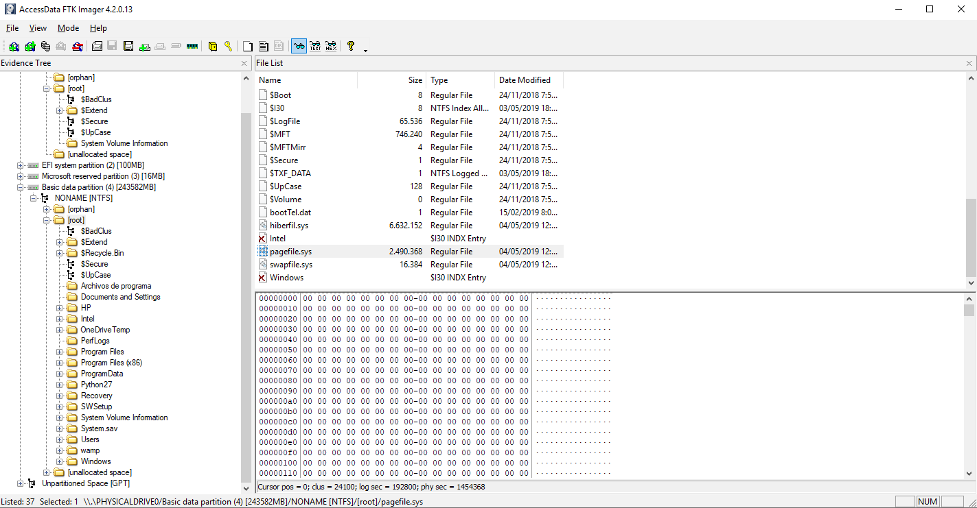 archivo swapfile.sys