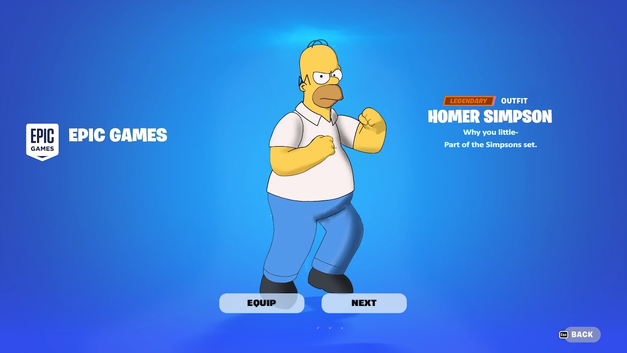 desbloquear al personaje secreto Fortnite Los Simpsons