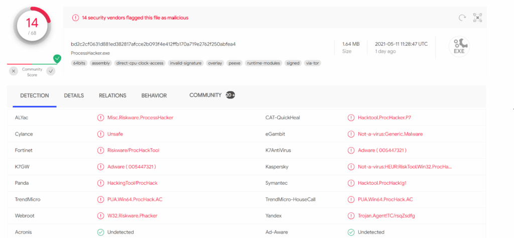 guía de process hacker