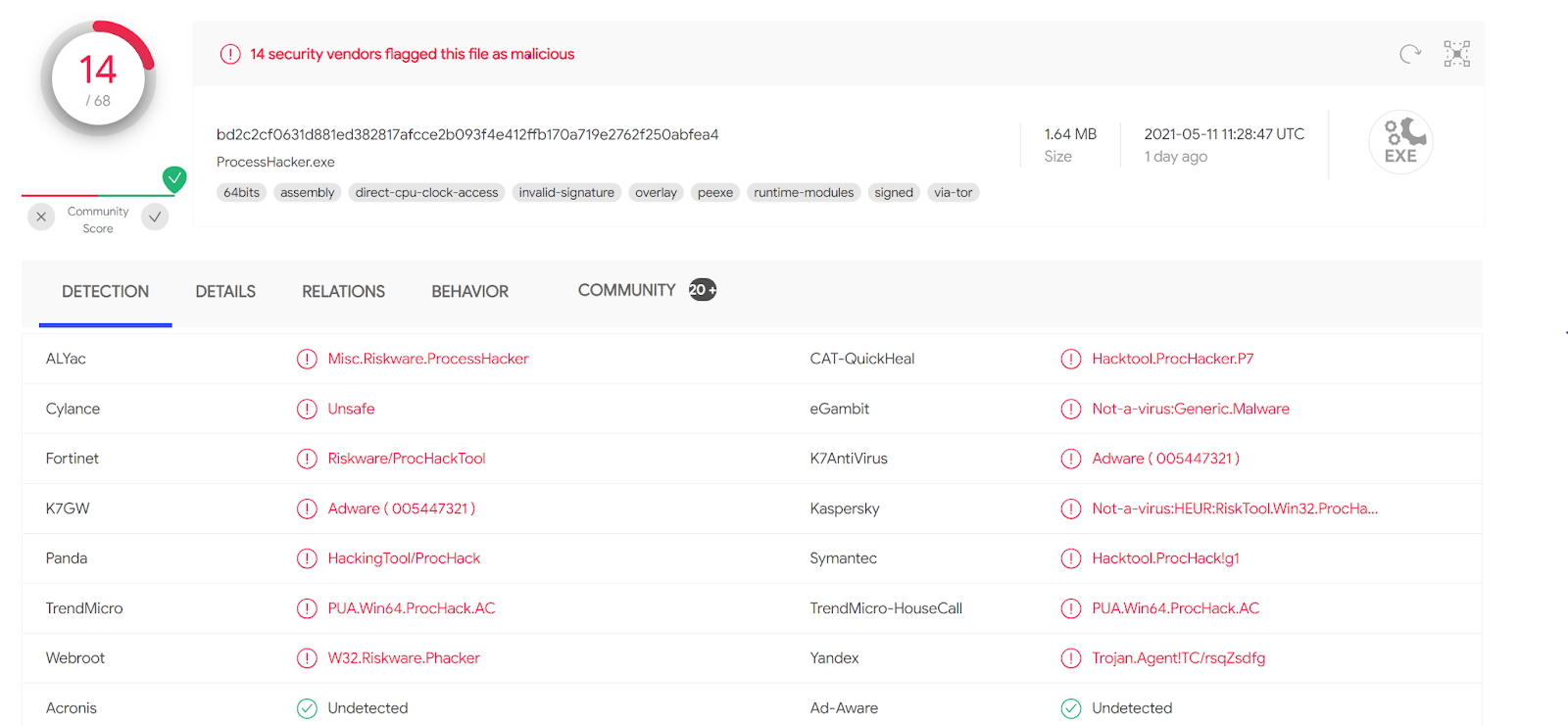 Descarga e instalación de Process Hacker